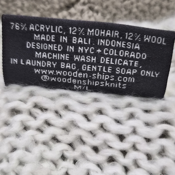 SPRING SALE | Wooden Ships Camo Star Raglan Sweater M/L - Picture 5 of 5